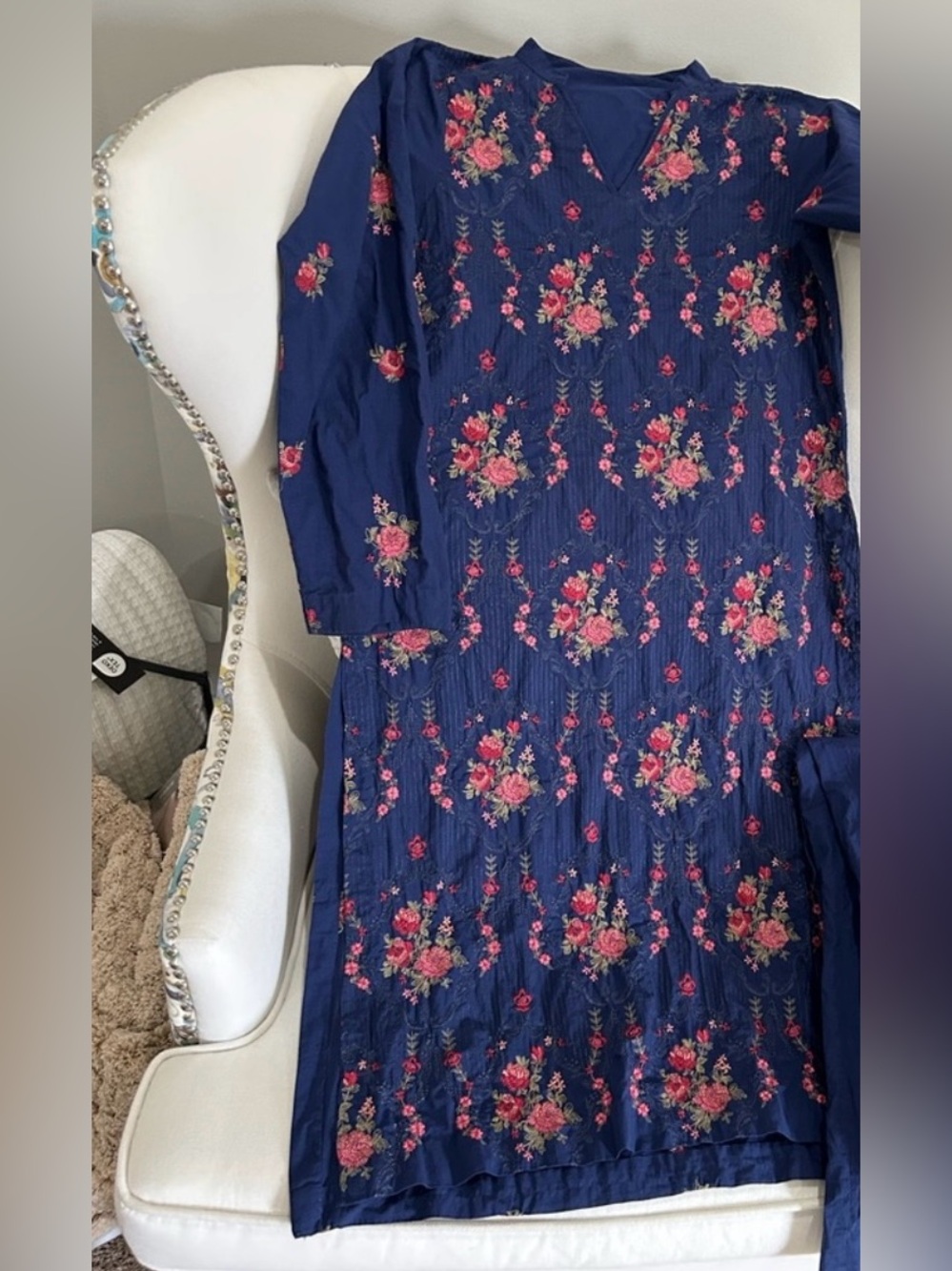Floral Blue Dress